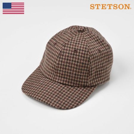 ステットソンのキャップ WASHABLE TWEED CAP（ウォッシャブルツイードキャップ）SE473 ブラウン