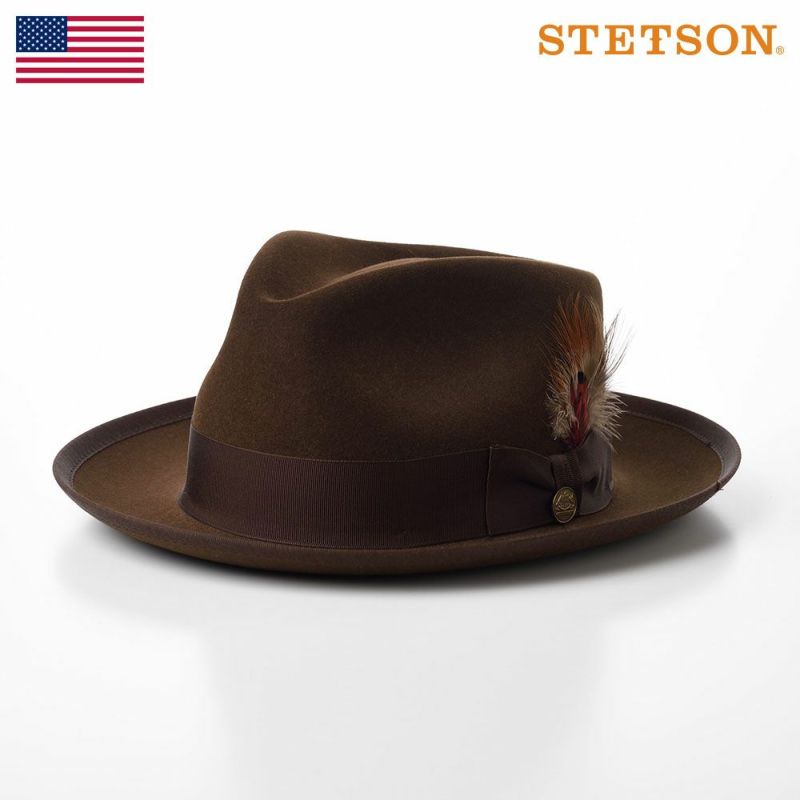 帽子 フェルトハット STETSON（ステットソン） WHIPPET ROYAL DELUXE（ウィペット ロイヤルデラックス）ST159 ライトブラウン