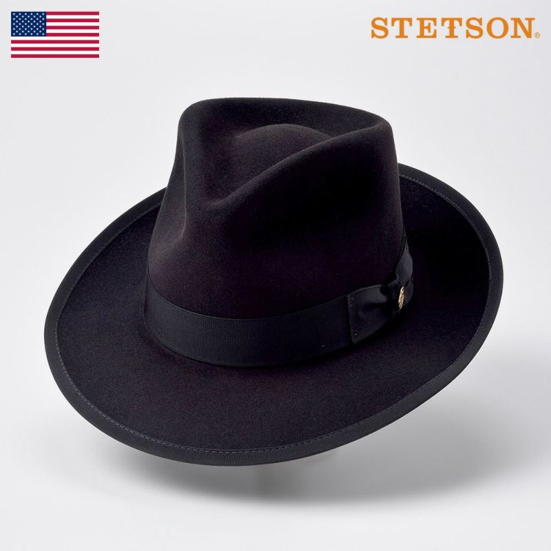 帽子 フェルトハット STETSON（ステットソン） VINTAGE WHIPPET MIX（ビンテージウィペット ミックス）ST165 ブラック