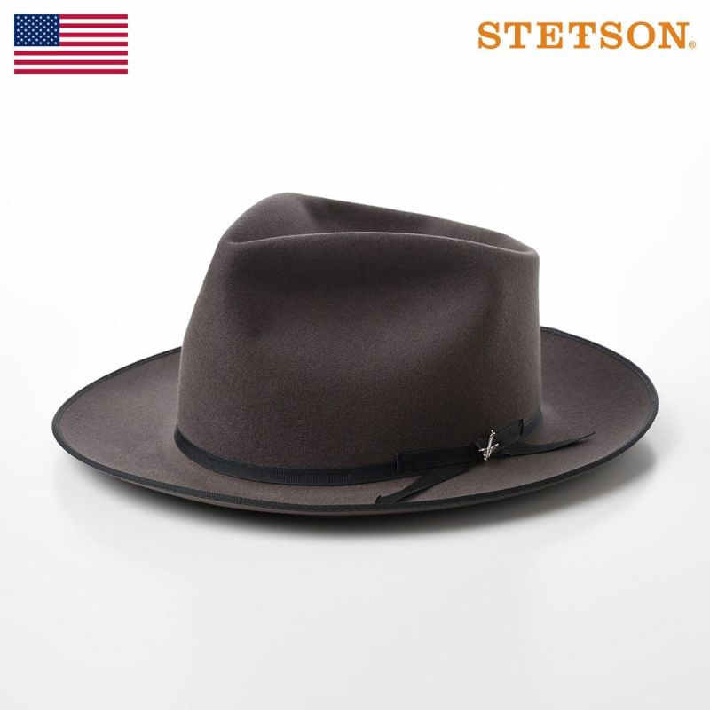 帽子 フェルトハット STETSON（ステットソン） PREMIER STRATOLINER（プレミア ストラトライナー）ST969 チャコールグレー