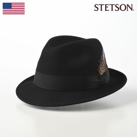 ステットソンのフェルトハット CRUSHABLE WOOL HAT（クラッシャブルウールハット）SE217 ブラック