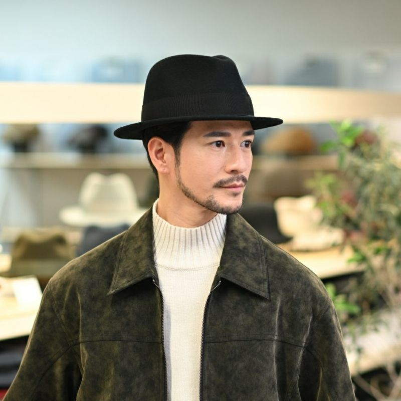 ステットソンのフェルトハット CRUSHABLE WOOL HAT（クラッシャブルウールハット）SE217 ブラック