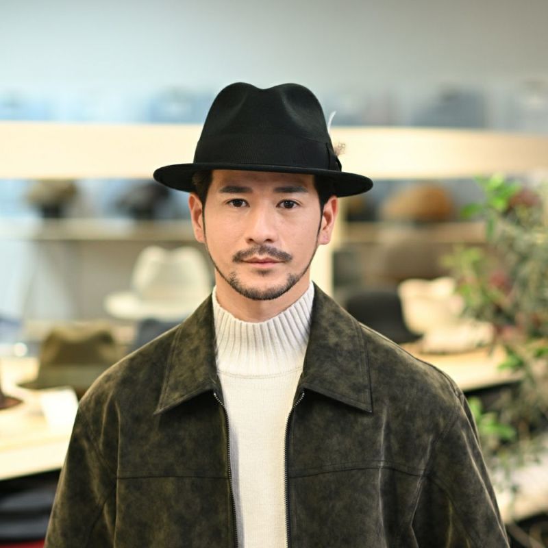 ステットソンのフェルトハット CRUSHABLE WOOL HAT（クラッシャブルウールハット）SE217 ブラック