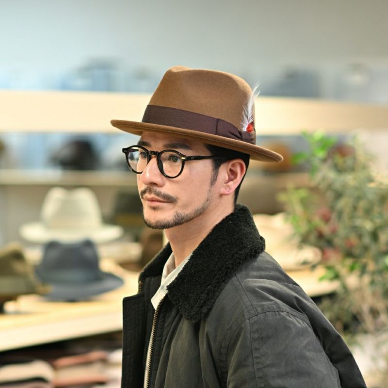 ステットソンのフェルトハット CRUSHABLE WOOL HAT（クラッシャブルウールハット）SE217 キャメル