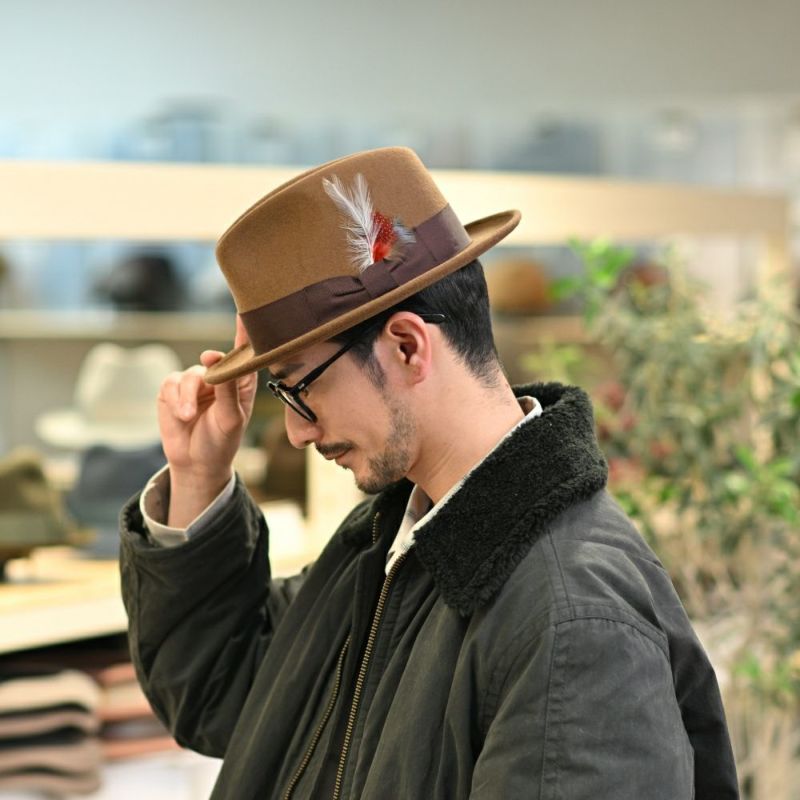 ステットソンのフェルトハット CRUSHABLE WOOL HAT（クラッシャブルウールハット）SE217 キャメル