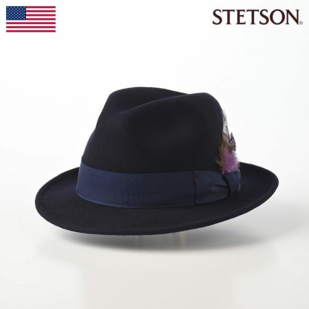 ステットソンのフェルトハット CRUSHABLE WOOL HAT（クラッシャブルウールハット）SE217 ネイビー