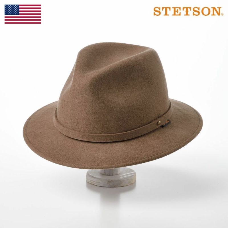 ステットソンのフェルトハット PACKABLE HAT（パッカブルハット）SE503 ライトブラウン