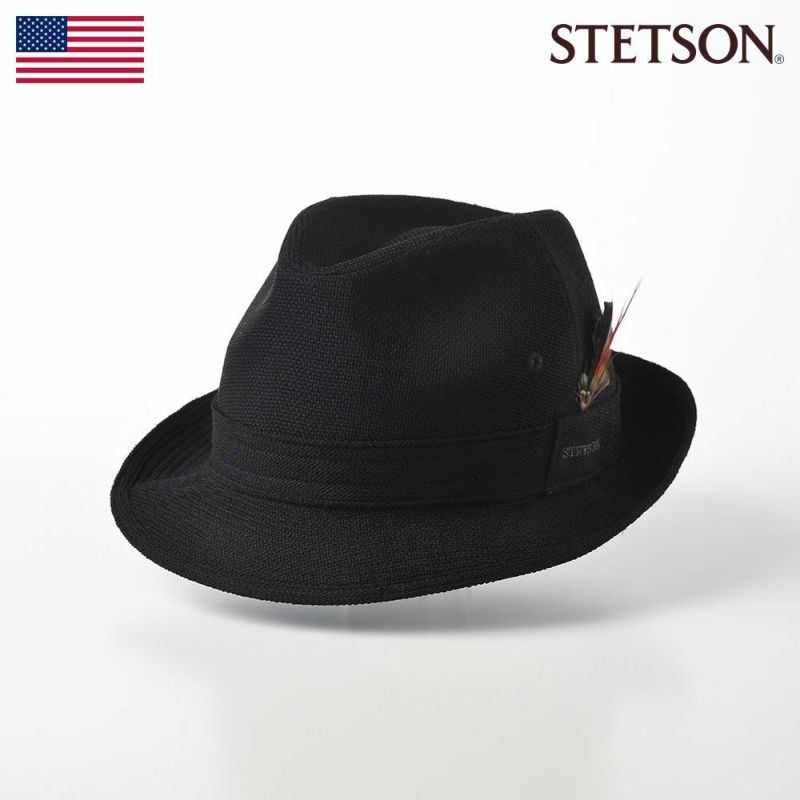 帽子 ソフトハット STETSON（ステットソン） NEW LESCAUT SS（ニューレスコー SS）SE073 ブラック