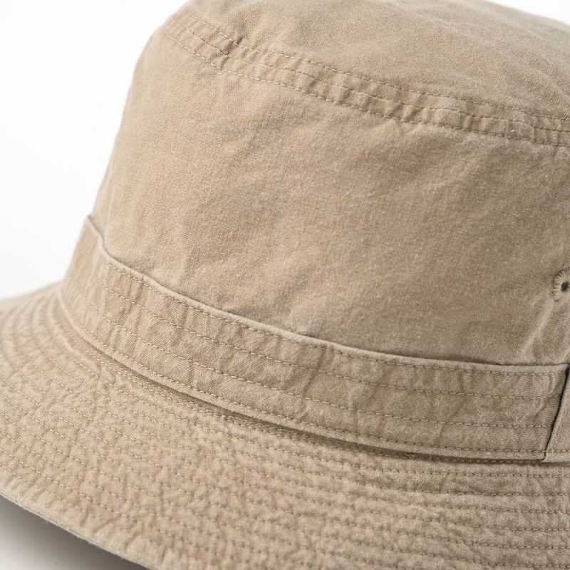 ステットソンの布帛ソフトハット COTTON OVERDYE WASHED HAT（コットンオーバーダイウォッシュドハット）SE076 ベージュ