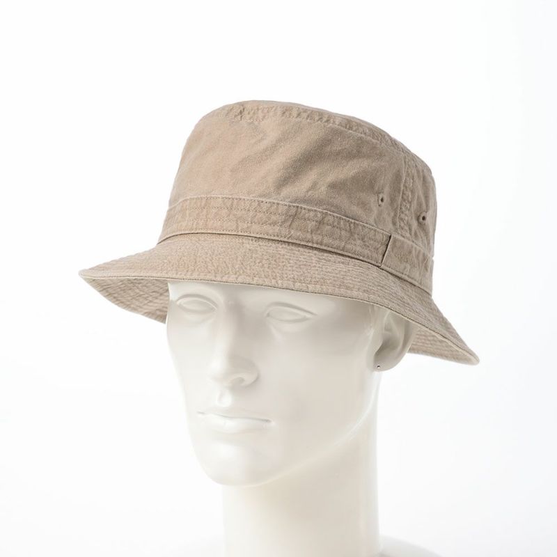 ステットソンの布帛ソフトハット COTTON OVERDYE WASHED HAT（コットンオーバーダイウォッシュドハット）SE076 ベージュ