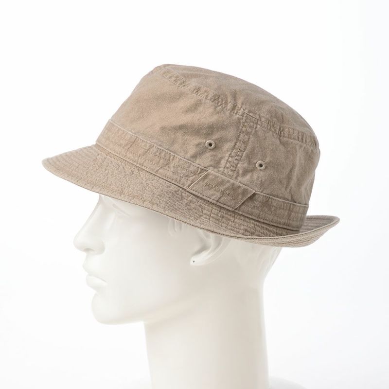 ステットソンの布帛ソフトハット COTTON OVERDYE WASHED HAT（コットンオーバーダイウォッシュドハット）SE076 ベージュ