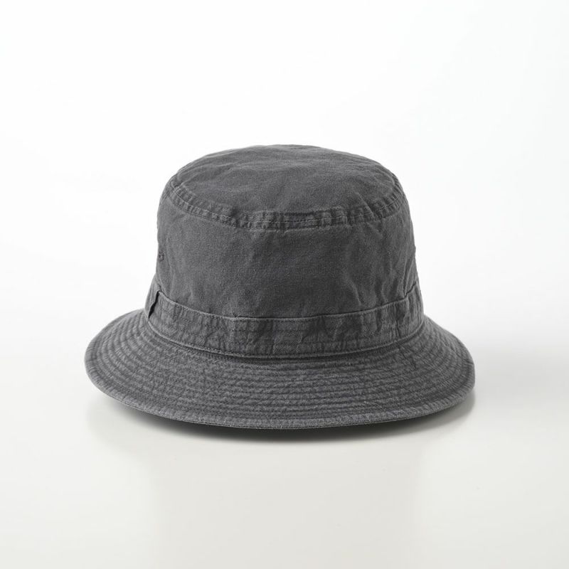 ステットソンの布帛ソフトハット COTTON OVERDYE WASHED HAT（コットンオーバーダイウォッシュドハット）SE076 ブラック