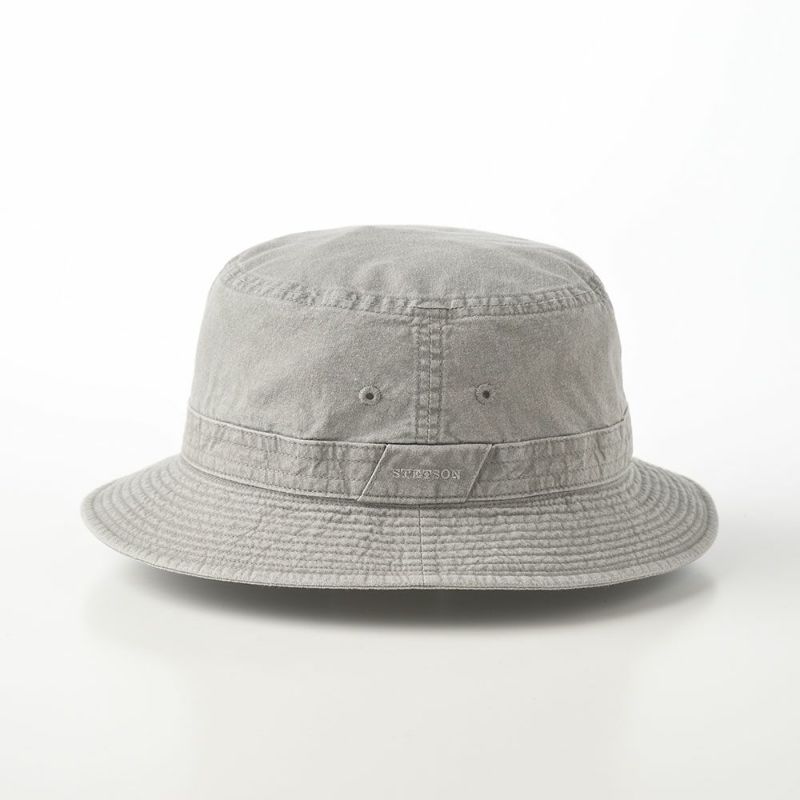 ステットソンの布帛ソフトハット COTTON OVERDYE WASHED HAT（コットンオーバーダイウォッシュドハット）SE076 グレー