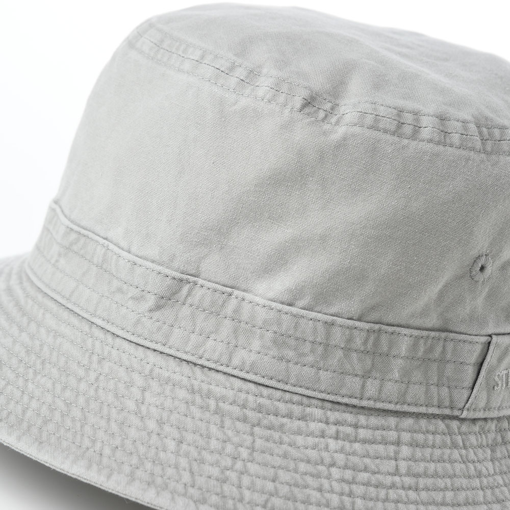 ステットソンの布帛ソフトハット COTTON OVERDYE WASHED HAT（コットンオーバーダイウォッシュドハット）SE076 グレー