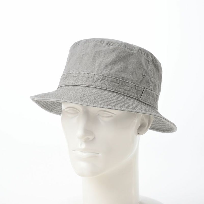 ステットソンの布帛ソフトハット COTTON OVERDYE WASHED HAT（コットンオーバーダイウォッシュドハット）SE076 グレー