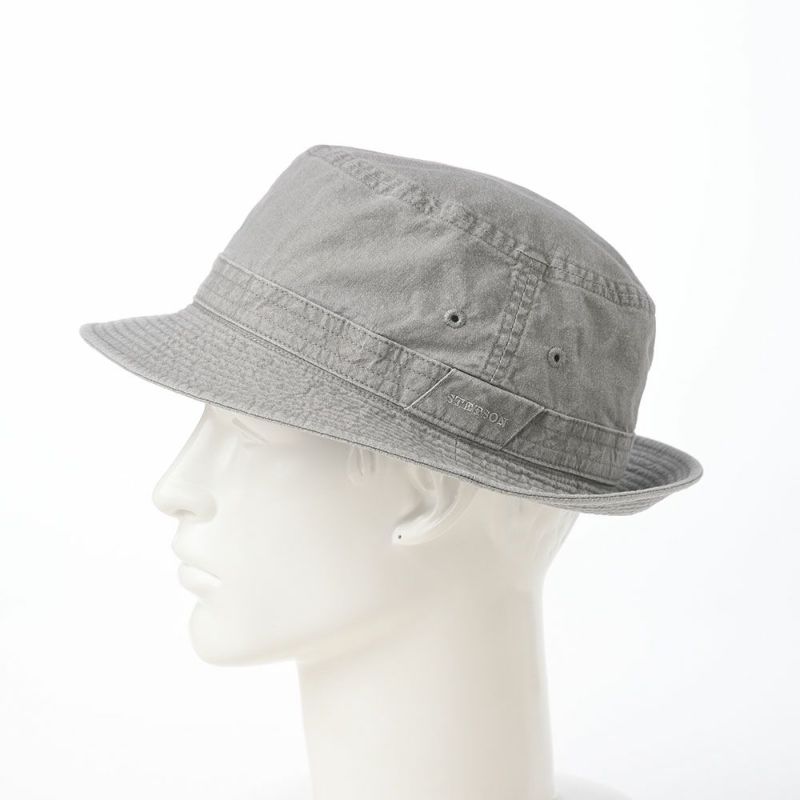 ステットソンの布帛ソフトハット COTTON OVERDYE WASHED HAT（コットンオーバーダイウォッシュドハット）SE076 グレー