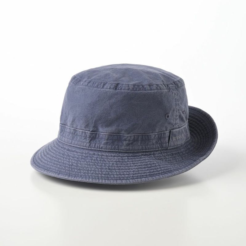 ステットソンの布帛ソフトハット COTTON OVERDYE WASHED HAT（コットンオーバーダイウォッシュドハット）SE076 ネイビー