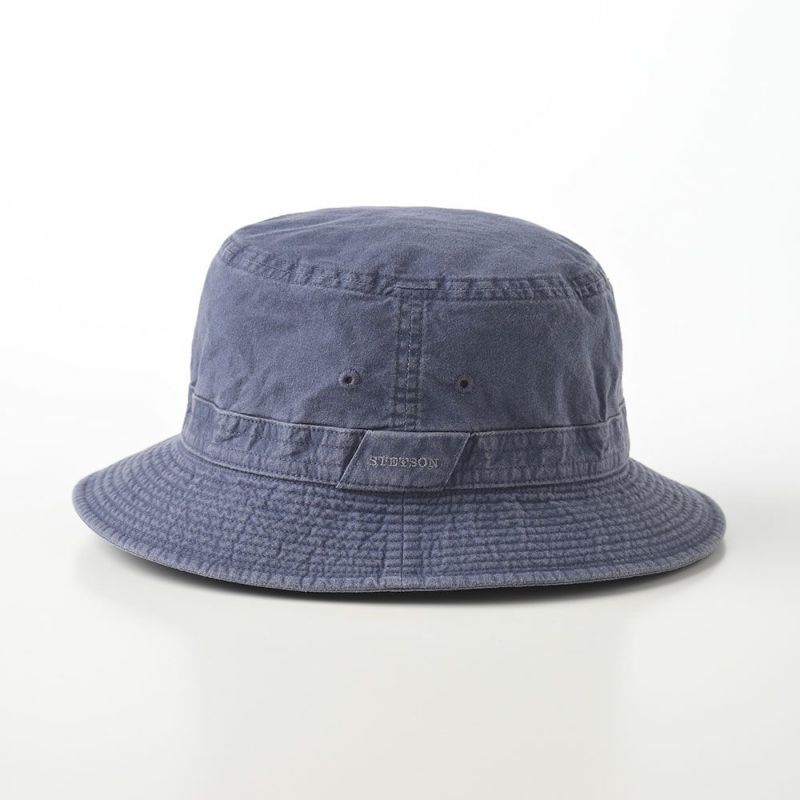 ステットソンの布帛ソフトハット COTTON OVERDYE WASHED HAT（コットンオーバーダイウォッシュドハット）SE076 ネイビー