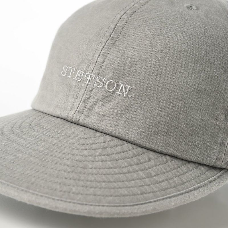 ステットソンのキャップ COTTON OVERDYE WASHED CAP（コットンオーバーダイウォッシュドキャップ）SE077 グレー