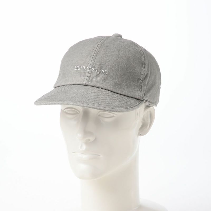 ステットソンのキャップ COTTON OVERDYE WASHED CAP（コットンオーバーダイウォッシュドキャップ）SE077 グレー