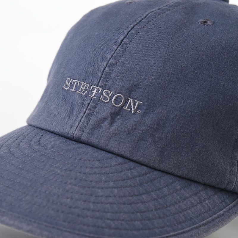 ステットソンのキャップ COTTON OVERDYE WASHED CAP（コットンオーバーダイウォッシュドキャップ）SE077 ネイビー