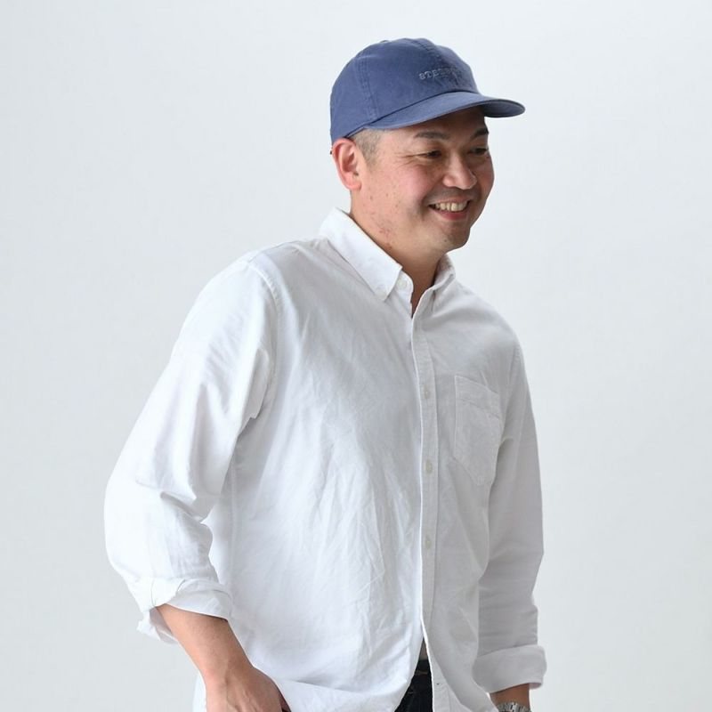 ステットソンのキャップ COTTON OVERDYE WASHED CAP（コットンオーバーダイウォッシュドキャップ）SE077 ネイビー