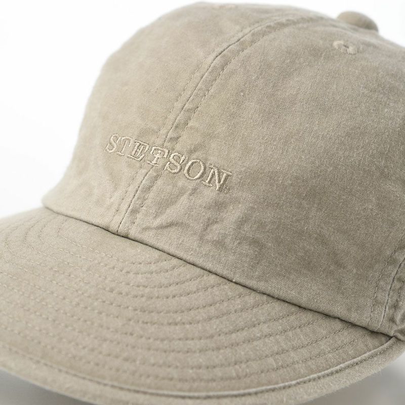 ステットソンのキャップ COTTON OVERDYE WASHED CAP（コットンオーバーダイウォッシュドキャップ）SE077 オリーブ