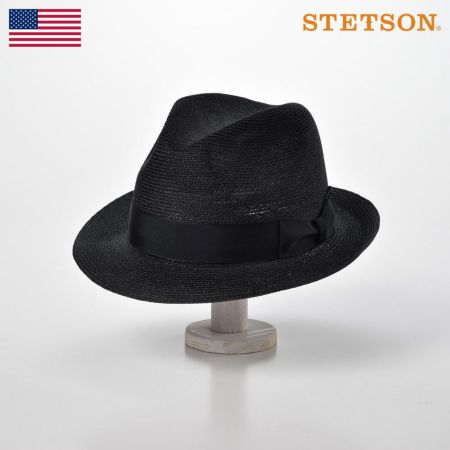 ステットソンのストローハット CHARLESTON HEMP（チャールストン ヘンプ）ST132 ブラック