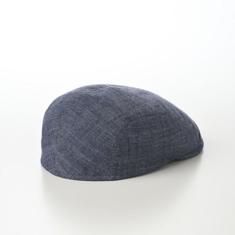 マローネのハンチング Four Panel Berretto Cotton（フォーパネルベレット コットン）CT726 ブルー