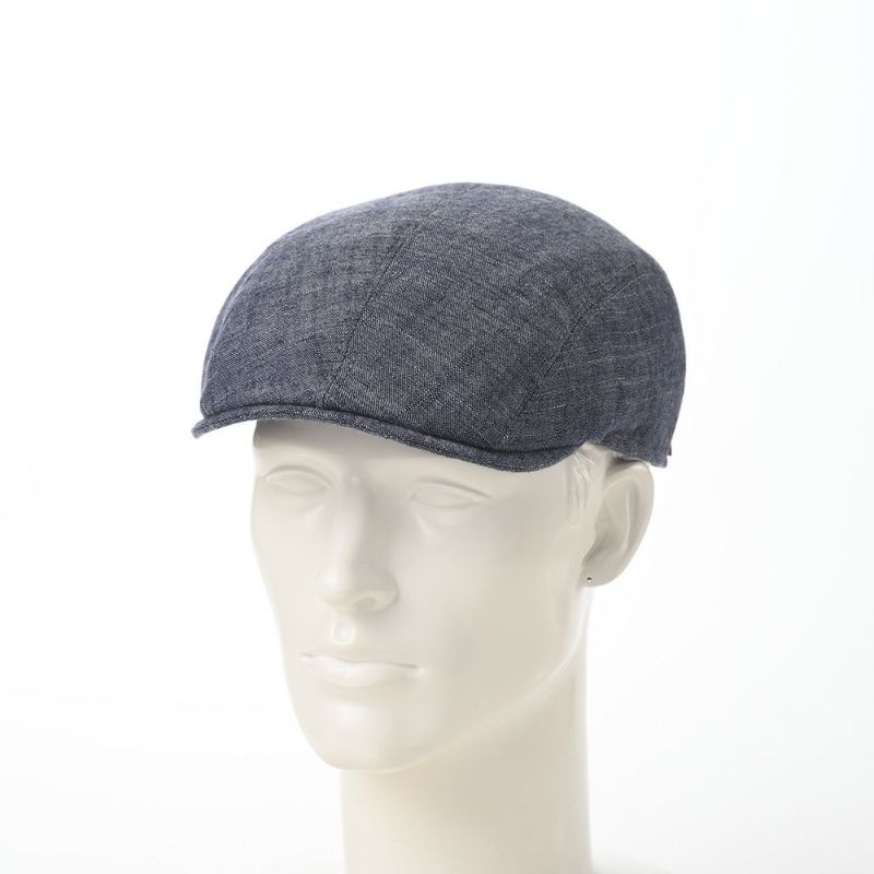 マローネのハンチング Four Panel Berretto Cotton（フォーパネルベレット コットン）CT726 ブルー