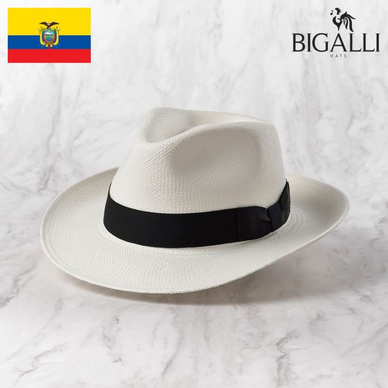 帽子 パナマハット パナマ帽 BIGALLI（ビガリ） PRAGA（プラガ）ホワイト