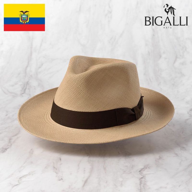 帽子 パナマハット パナマ帽 BIGALLI（ビガリ） PRAGA（プラガ）ベージュ