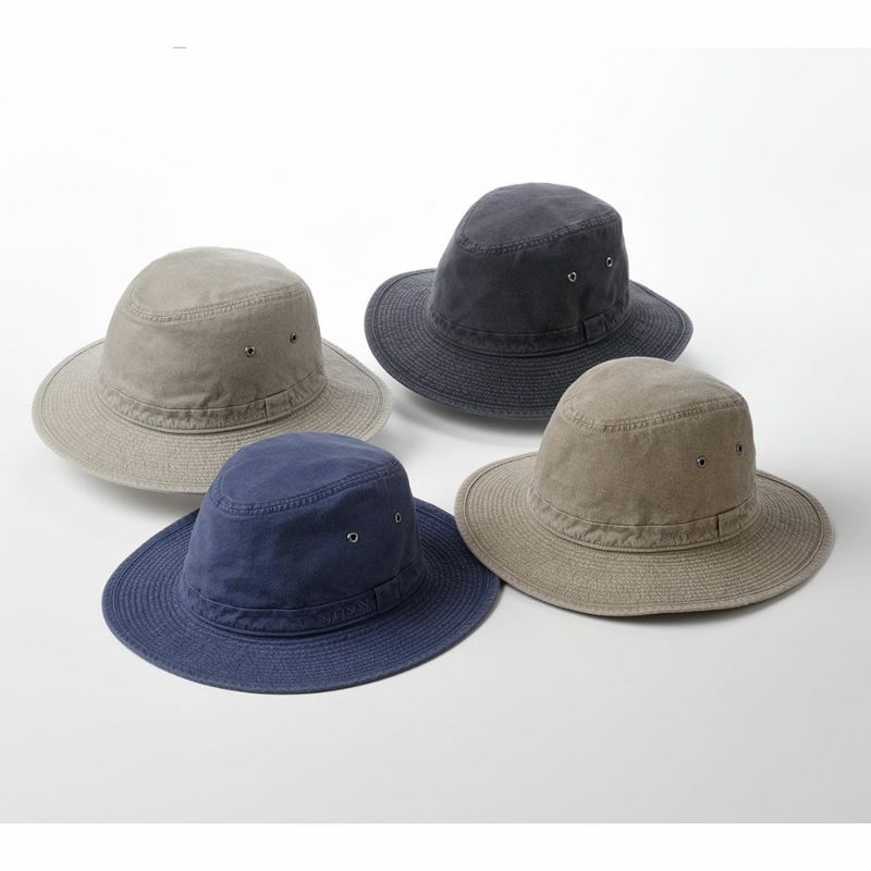 ステットソンの布帛ソフトハット COTTON OVERDYE WASHED LONG HAT（コットンオーバーダイウォッシュドロングハット）SE580 ベージュ