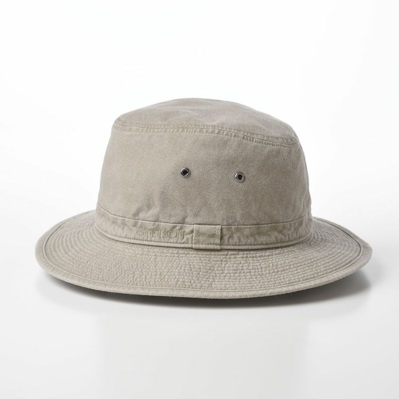 ステットソンの布帛ソフトハット COTTON OVERDYE WASHED LONG HAT（コットンオーバーダイウォッシュドロングハット）SE580 オリーブ