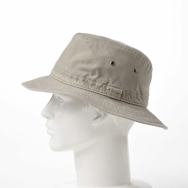 ステットソンの布帛ソフトハット COTTON OVERDYE WASHED LONG HAT（コットンオーバーダイウォッシュドロングハット）SE580 オリーブ