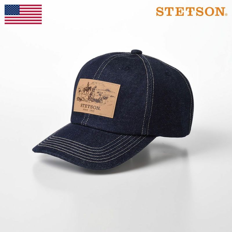 ステットソンのキャップ DENIM CAP（デニムキャップ）SE589 ネイビー