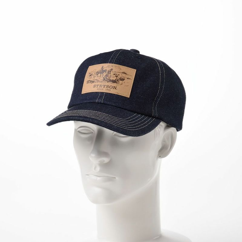 ステットソンのキャップ DENIM CAP（デニムキャップ）SE589 ネイビー