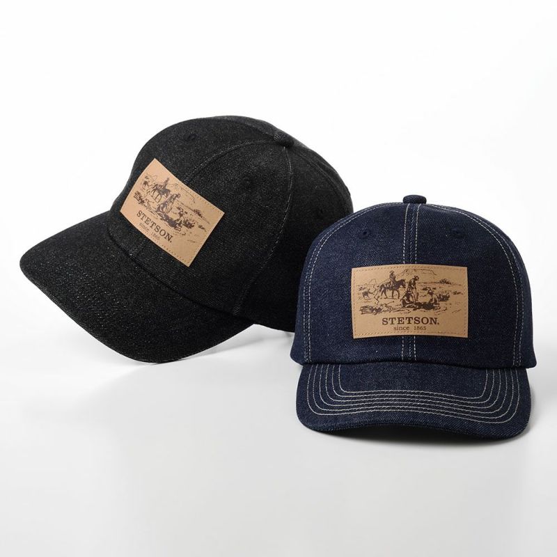 ステットソンのキャップ DENIM CAP（デニムキャップ）SE589 ネイビー