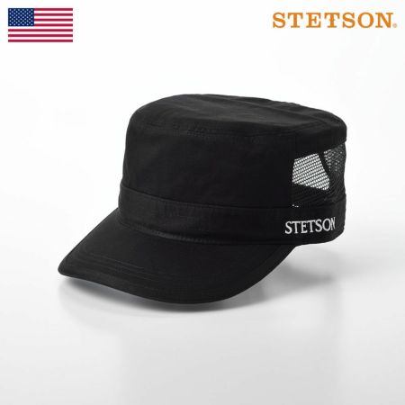 ステットソンのキャップ野球帽 COTTON WORK CAP（コットンワークキャップ）SE593 ブラック