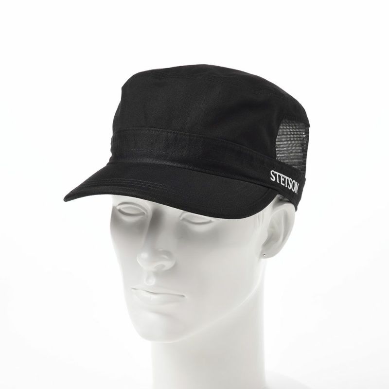 ステットソンのキャップ COTTON WORK CAP（コットンワークキャップ）SE593 ブラック