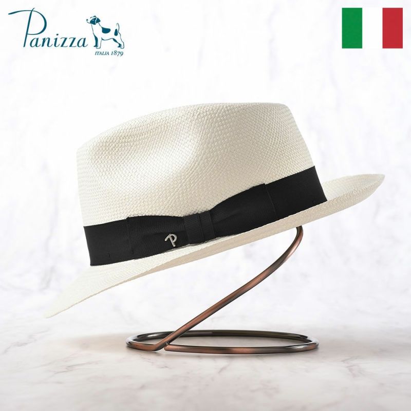 帽子 パナマハット パナマ帽 Panizza（パニッツァ） MINDO CARLINO（ミンド カルリーノ）ホワイト