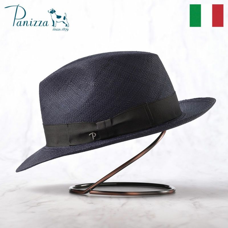帽子 パナマハット パナマ帽 Panizza（パニッツァ） SARINAS FILO（サリーナス フィーロ）ネイビー