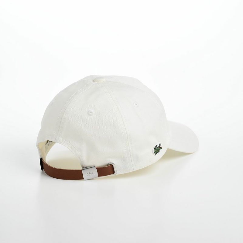 ラコステのキャップ COTTON TWILL CAP（コットンツイルキャップ） L1149 オフホワイト