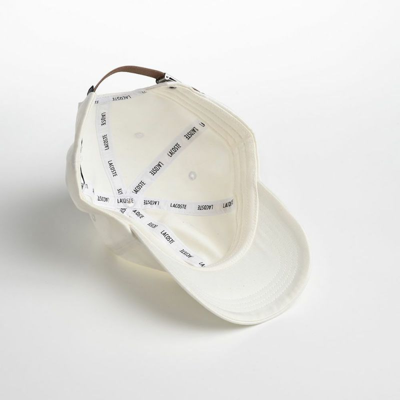 ラコステのキャップ COTTON TWILL CAP（コットンツイルキャップ） L1149 オフホワイト