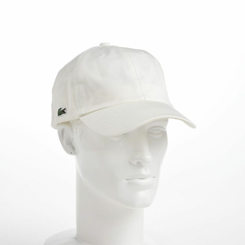 ラコステのキャップ COTTON TWILL CAP（コットンツイルキャップ） L1149 オフホワイト