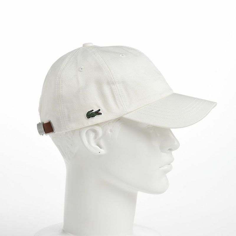 ラコステのキャップ COTTON TWILL CAP（コットンツイルキャップ） L1149 オフホワイト