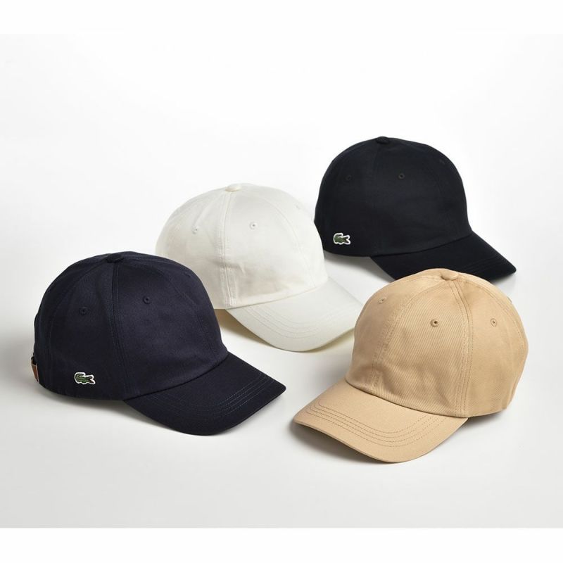 ラコステのキャップ COTTON TWILL CAP（コットンツイルキャップ） L1149 オフホワイト