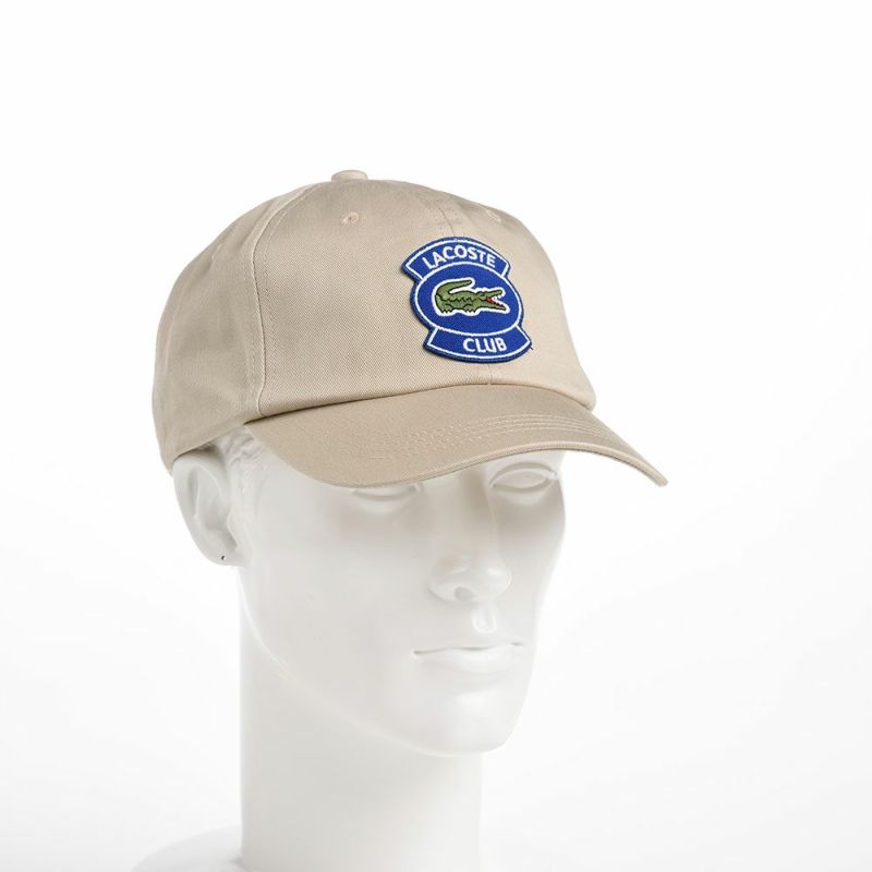 ラコステのキャップ CLUB WAPPEN CAP（クラブワッペンキャップ） L1171 ベージュ