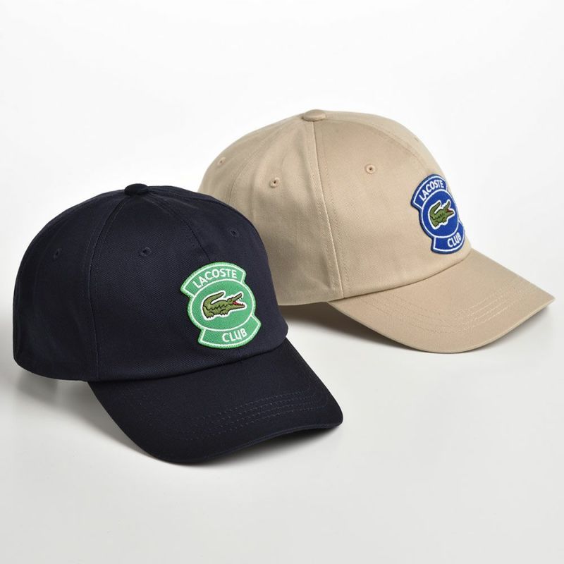 ラコステのキャップ CLUB WAPPEN CAP（クラブワッペンキャップ） L1171 ベージュ