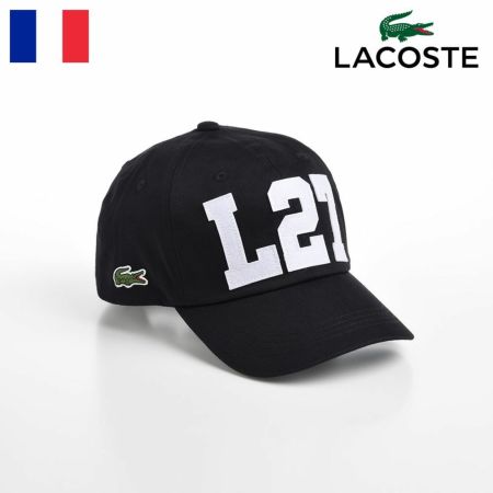 ラコステのキャップ L27 COTTON CAP（L27 コットンキャップ） L1177 ブラック